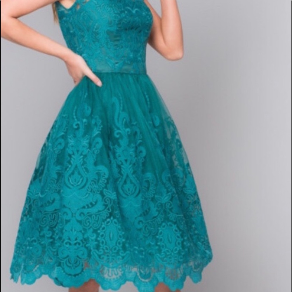 Chi chi London dress in Teal size 8